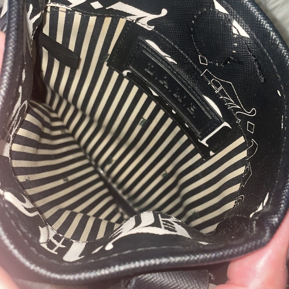 Gwen Stefani L.A.M.B. Crossbody Old English Splatter Paint Bag &FREE Card Wallet - Picture 6 of 10